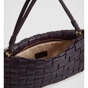 Witchery (Australian label) Purple Woven Nappa Leather Sling Bag